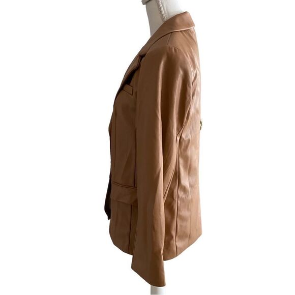 A New Day Vegan Leather Blazer Jacket Size XS NWOT - Picture 3 of 6